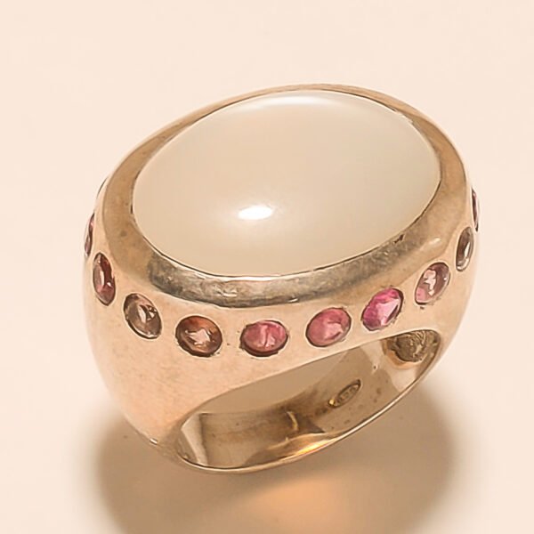 92.5 STERLING SILVER BEAUTIFUL MOON STONE RING