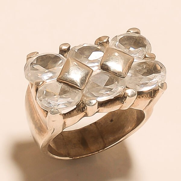 92.5 STERLING SILVER BEAUTIFUL QUARTZ RING