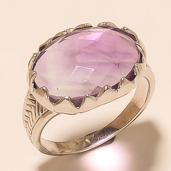 92.5 STERLING SILVER BEAUTIFUL AMETHYST RING