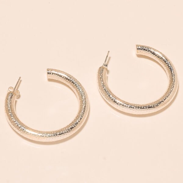 92.5 STERLING SILVER BEAUTIFUL HOOP EARRING