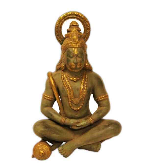 VINTAGE BEAUTIFUL CARVED BRASS LORD HANUMAN