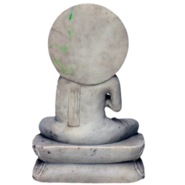 VINTAGE DECORATIVE BEAUTIFUL MARBLE BUDDHA STATUE - Image 3