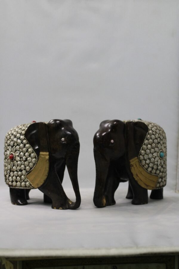 Wooden  Elephant Painted With Hands, Home Decor, Rajasthani Souvenir Gift