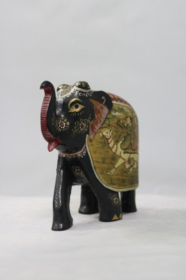 Handcrafted Wooden Painted Elephant Home Decor Rajasthani Souvenir Gift