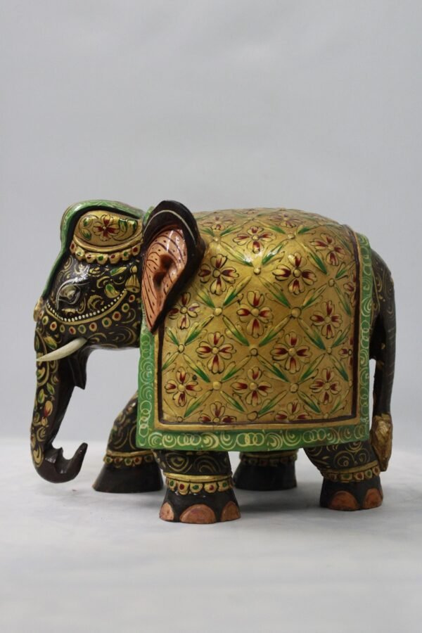 Elephant Statue Made Up Of Wood, Best Rajasthani Gift - Image 2