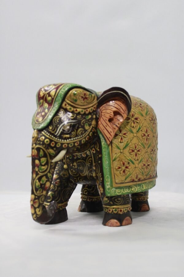 Elephant Statue Made Up Of Wood, Best Rajasthani Gift - Image 3