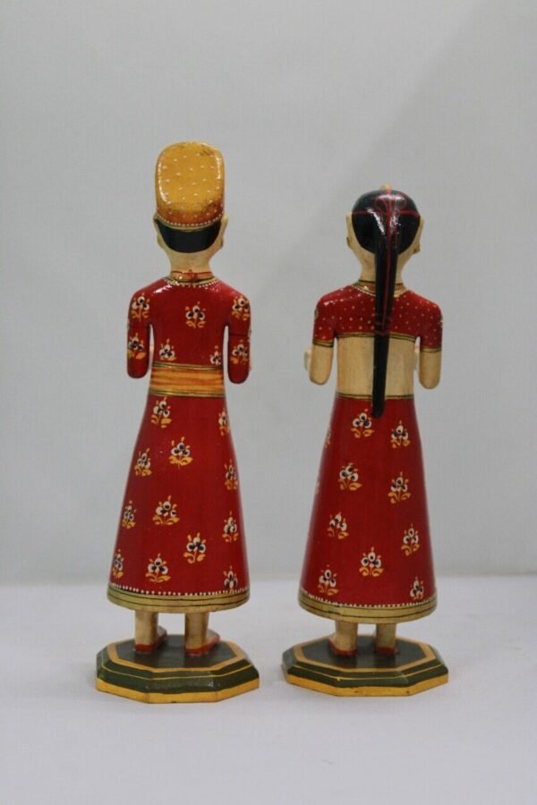 Customised Gangaur Dolls Wooden Made - Image 2