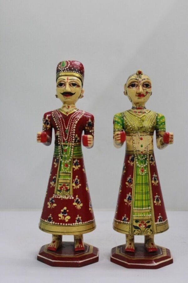 Customised Gangaur Dolls Wooden Made