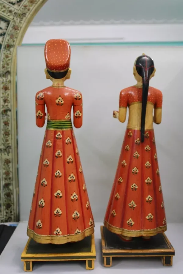 Customised Gangaur Dolls Wooden Made - Image 2