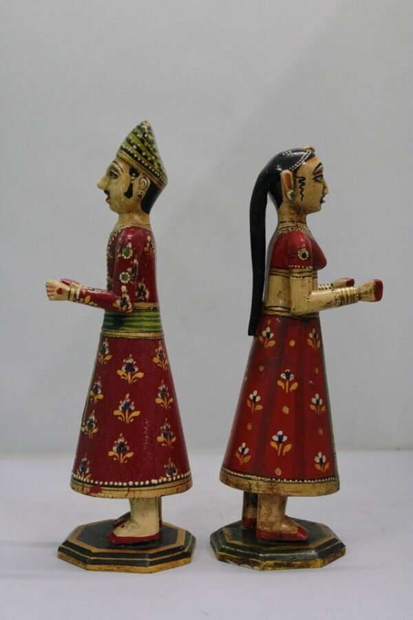 Customised Gangaur Dolls Wooden Made - Image 3