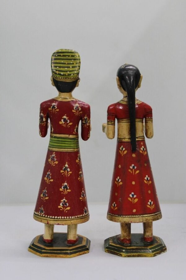 Customised Gangaur Dolls Wooden Made - Image 2