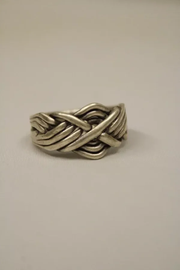 Solid Silver Stylish Puzzle Ring