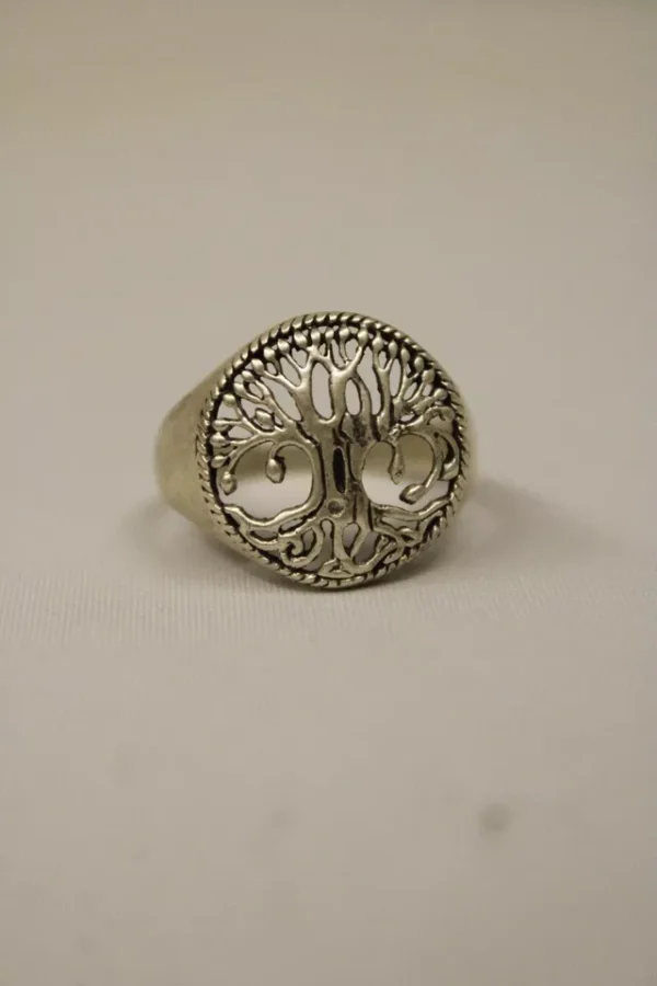 Women's Tree of Life Polished Ring Sterling Silver