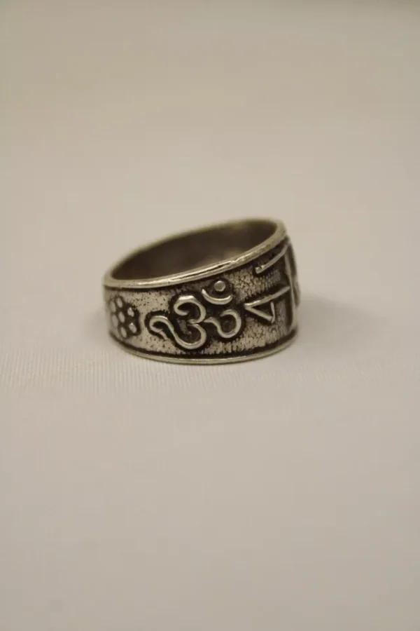 Om Namah Shivaya Sterling Silver Ring