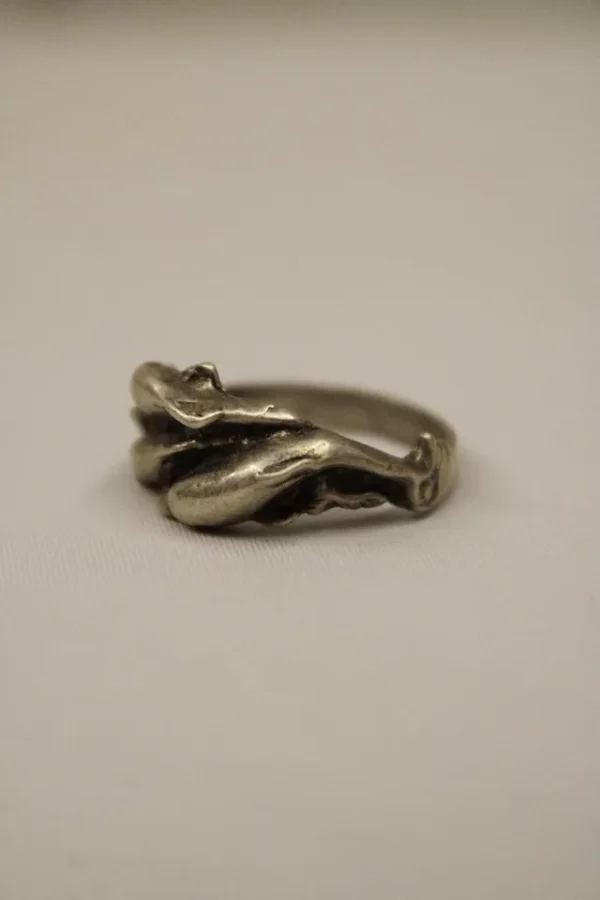 Sterling SIlver Ring, Engraved Dolphins, Gift for Loved Ones, Women