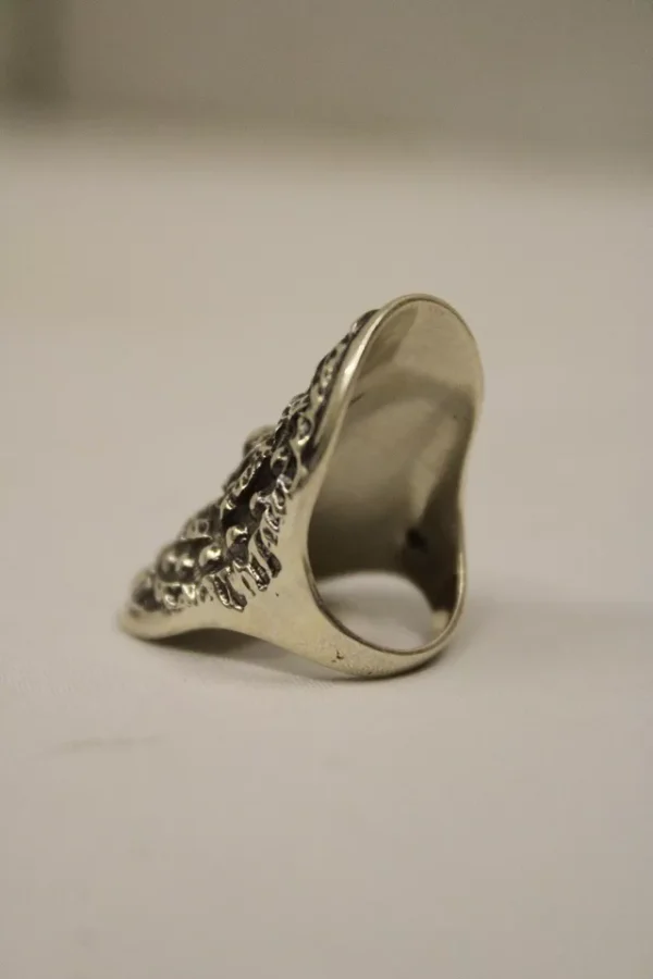 Antique Big Sterling Silver Ring For Womens and Girls - Image 3