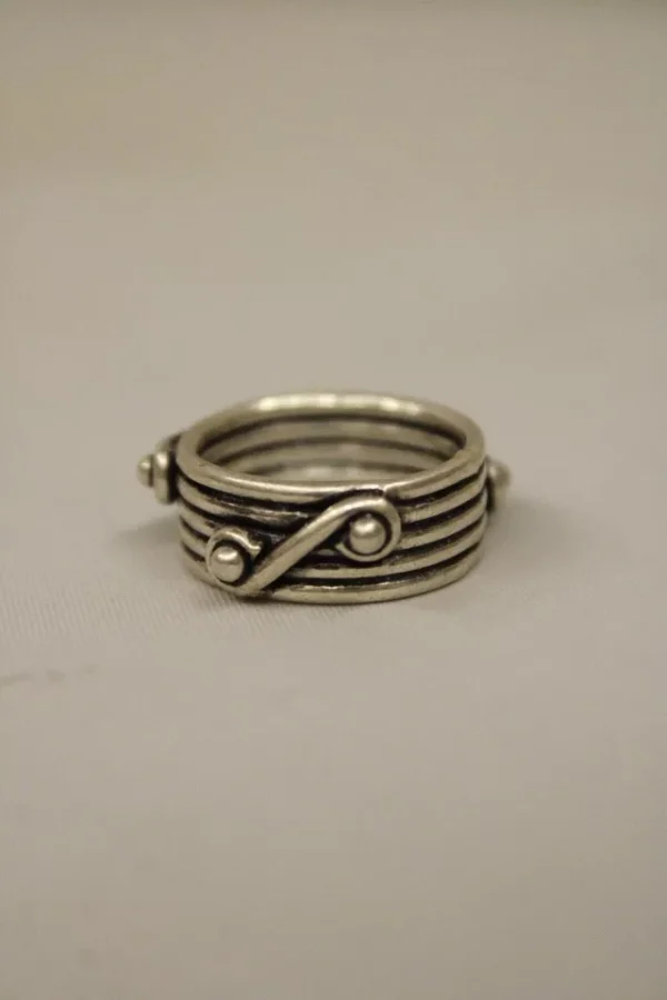 Stunning Unique Sterling Silver Strand Twisted Ring, Gift For Women