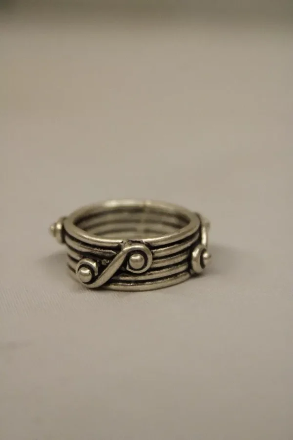 Stunning Unique Sterling Silver Strand Twisted Ring, Gift For Women - Image 3