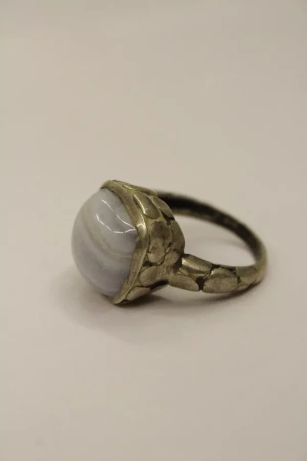 Sterling Silver Agate Stone Beautiful Ring, Gift For Women